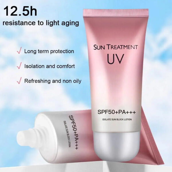 Waterproof SPF50+ Whitening Sun Cream, 60ml 2pcs - Image 3