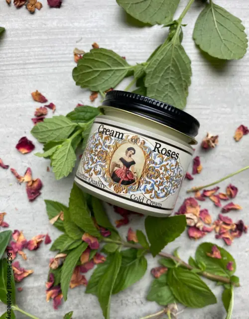 1822 Cream of Roses ~ Rose Cold Cream ~ Historical Skin Care ~ Face Cream ~ Makeup Remover ~ Self Care